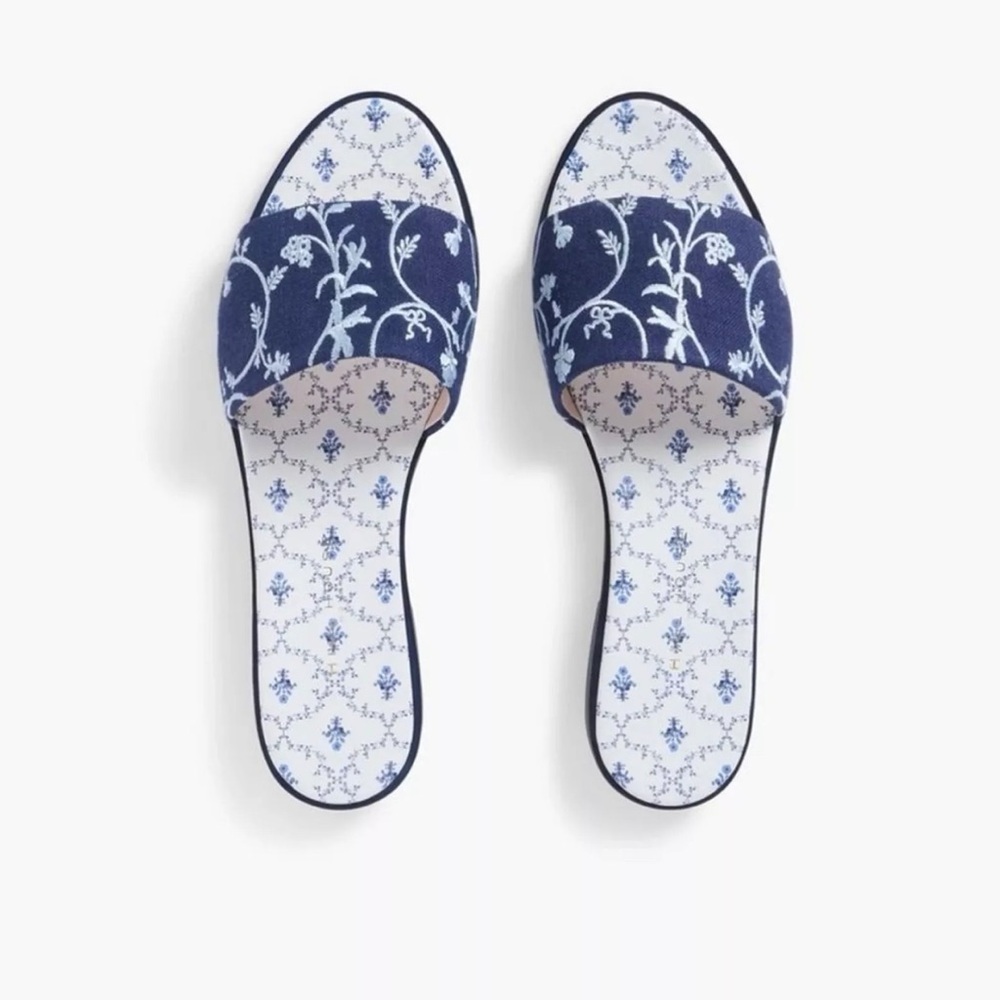 Hill House Home The City Summer Slide Blue Botanical 8 - Picture 3 of 14